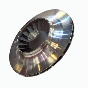 Fluid machinery components multistage compressor aluminum impeller by plaster mold lower pressure casting
