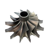 Locomotive and marine turbocharger parts Nickel base alloy turbine wheel for lost wax investment casting